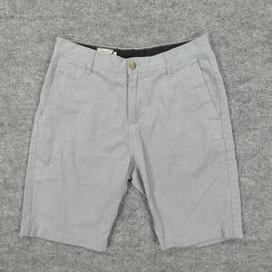 Volcom Shorts Mens 30 Gray Corp Class Chino Walk Short Casual Surf Skate
